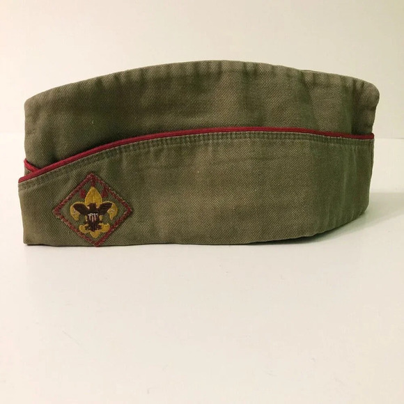 Vintage Boy Scout of America Garrison Cap Sanforized Large BSA - Picture 2 of 16